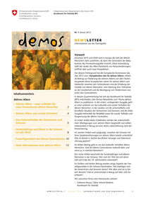 Aktives Altern: Informationen aus der Demografie