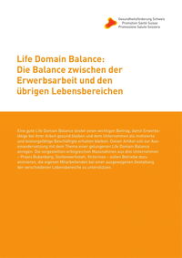 Life Domain Balance. Die Balance zwischen der Erwerbsarbeit und den übrigen Lebensbereichen, drei Beispiele