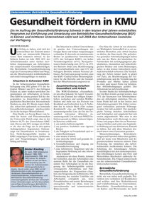 Gesundheit fördern in KMU