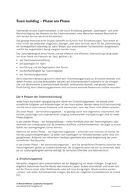 Team building – Phase um Phase
